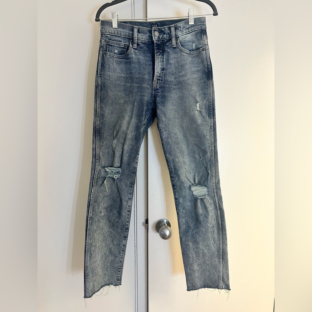 Levi's Distressed Blue Jeans